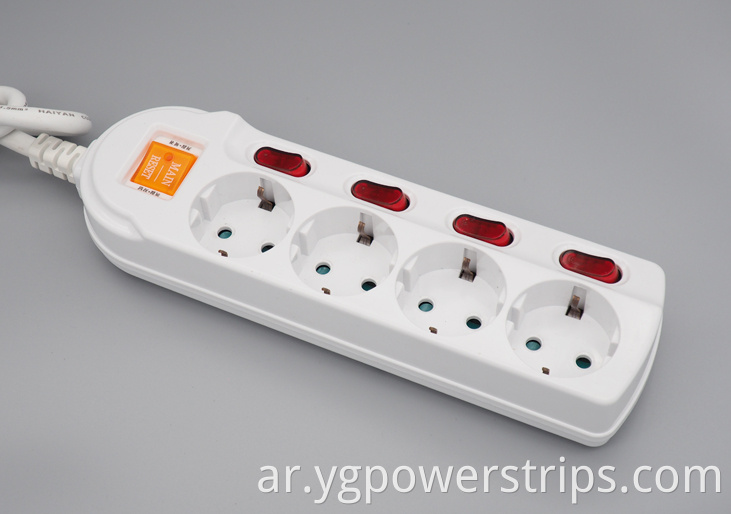 German Standard Multi Outlet Power Strip Yss 4h 4 Jpg